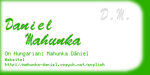 daniel mahunka business card